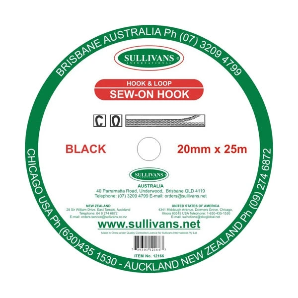 Sullivans Hook, Black- 20 Mm 1 Sullivans Hook, Black- 20 Mm