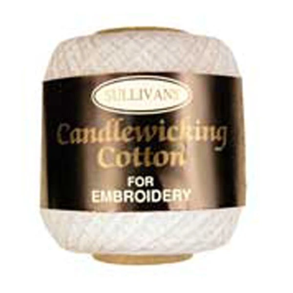 Sullivans Candlewick Cotton, White- 25gm 1 Sullivans Candlewick Cotton, White- 25gm