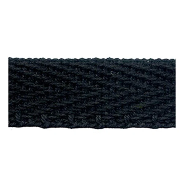 Sullivans Webbing Cotton, Black- 15mm 1 Sullivans Webbing Cotton, Black- 15mm
