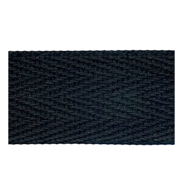 Sullivans Webbing Cotton, Black- 25mm 1 Sullivans Webbing Cotton, Black- 25mm