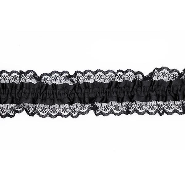 Sullivans Lace Stretch Garter, Black- 45 Mm 1 Sullivans Lace Stretch Garter, Black- 45 Mm