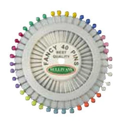 Sullivans Plastic Head Pins, Assorted- 38mm