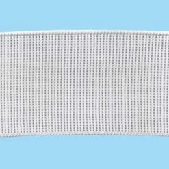 Sullivans Ribbed Non Roll Elastic, White - 50mm