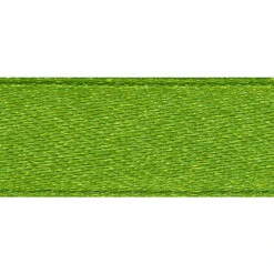 Double Sided Satin Ribbon, Bright Green- 22mm X 3m