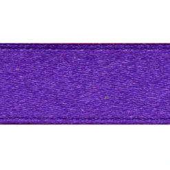 Double Sided Satin Ribbon, Purple- 22mm X 3m