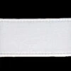 Double Sided Satin Ribbon, White- 38mm X 2m