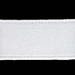 Double Sided Satin Ribbon, White- 38mm X 2m