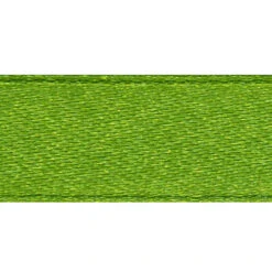 Double Sided Satin Ribbon, Bright Green- 38mm X 2m