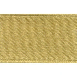 Double Sided Satin Ribbon, Aussie Gold- 38mm X 2m