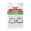 Sullivans D-Rings Size 20mm, Silver- 2pk