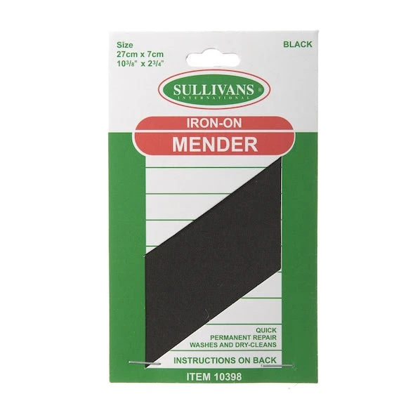 Sullivans Iron On Mender, Black 1 Sullivans Iron On Mender, Black