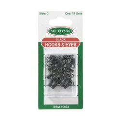 Sullivans Hooks & Eyes, Black- 14 Sets 7 Sullivans Hooks & Eyes, Black- 14 Sets -Outlet Stitch Studio Store 739301106332