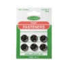 Sullivans Snap Fasteners Size 4, Black- 6pk