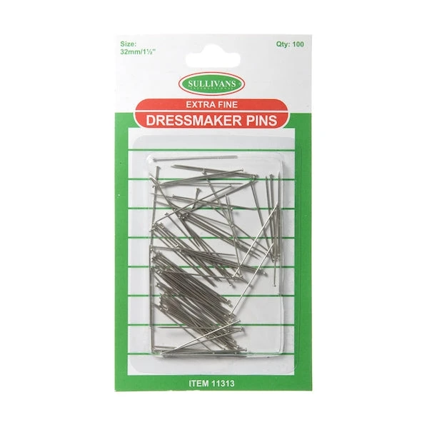 Extra Fine Dressmaker Pins- 100pk 1 Extra Fine Dressmaker Pins- 100pk