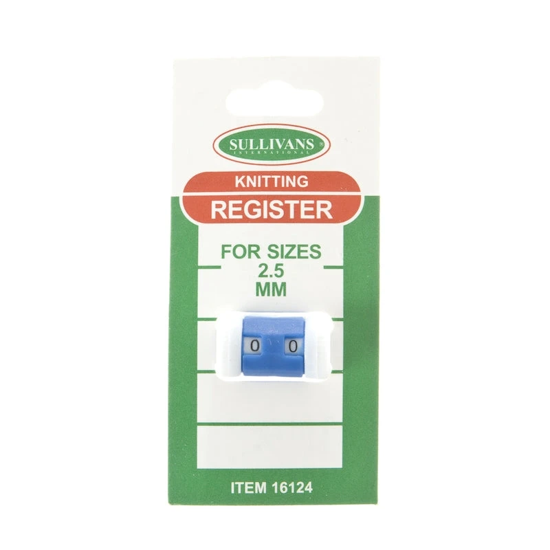 Sullivans Knitting Register, Sizes 2-5mm- Small 1 Sullivans Knitting Register, Sizes 2-5mm- Small