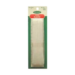 Sullivans Elastic Non Roll Poly, White- 12 Mm
